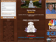 Tablet Screenshot of karmadogtrainingboston.com